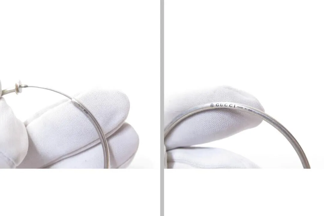 Gucci Hoop Earrings Silver Swing