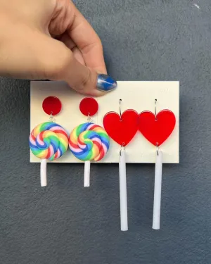 Handmade Lollipop Earrings
