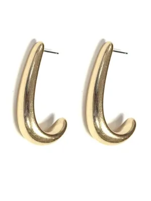 KE9025 J Curve Earrings