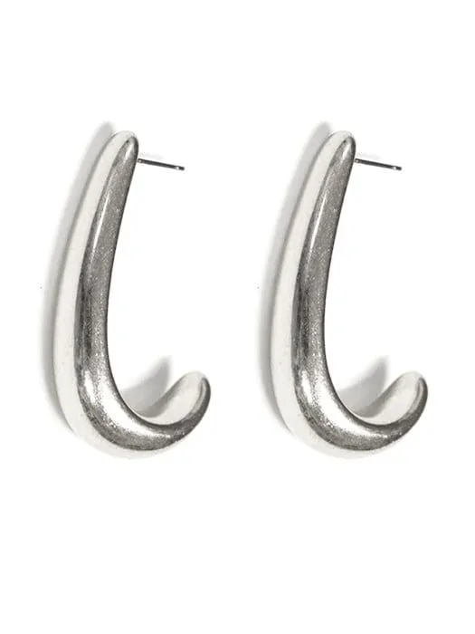 KE9025 J Curve Earrings