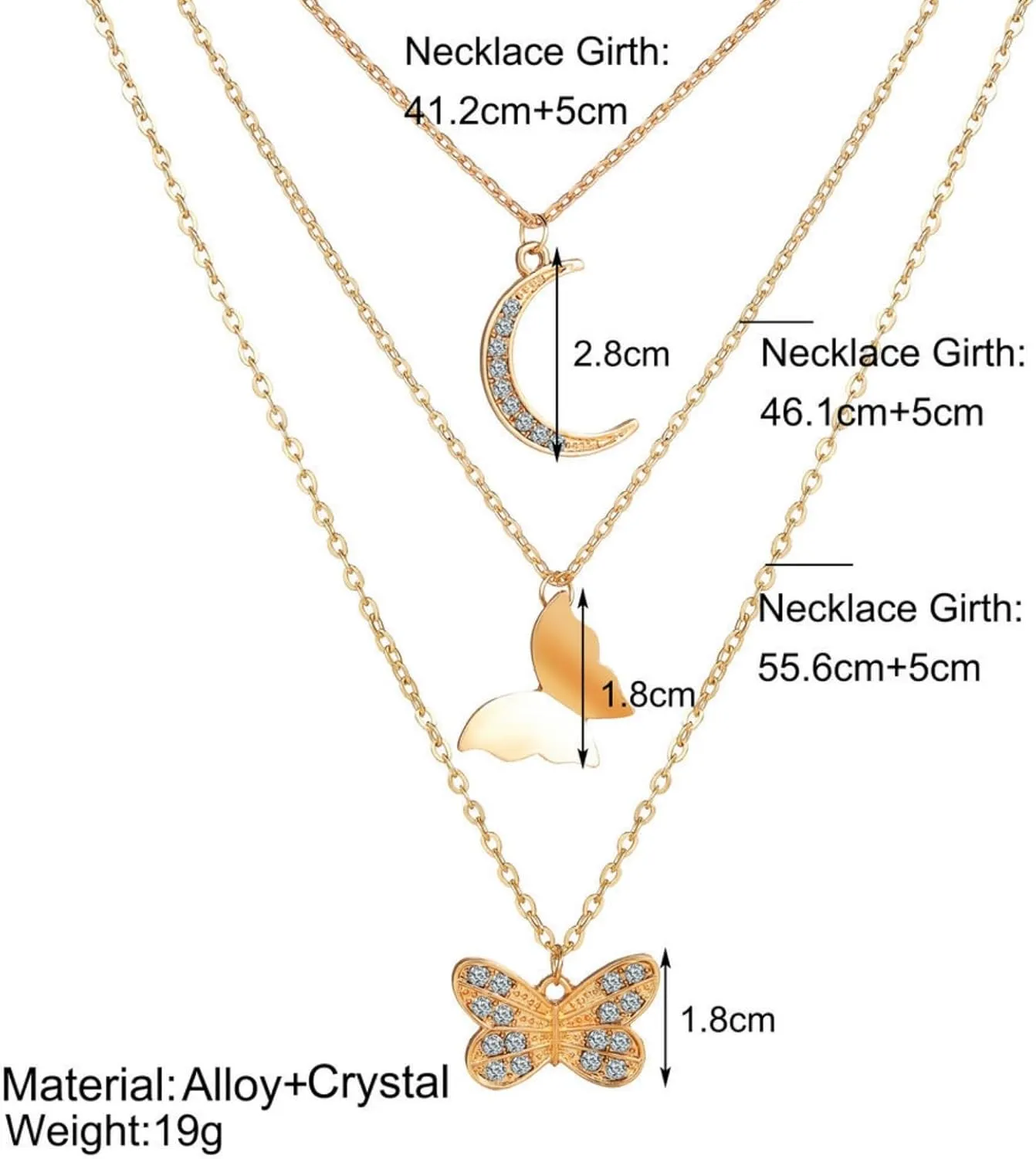 Layered Gold Plated Necklaces For Women Trendy Dainty Non Tarnish Chunky 14k Gold Layering Prom Necklace Set Gold Chain Choker Charm Necklace Stack For Woman