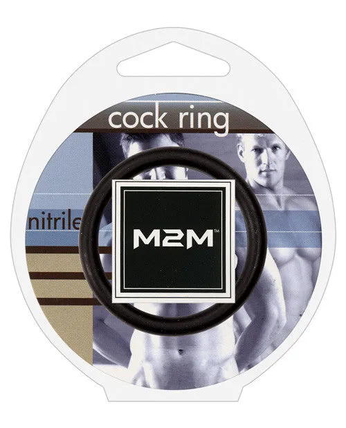 M2m Nitrile Cock Ring - 1.75" Black
