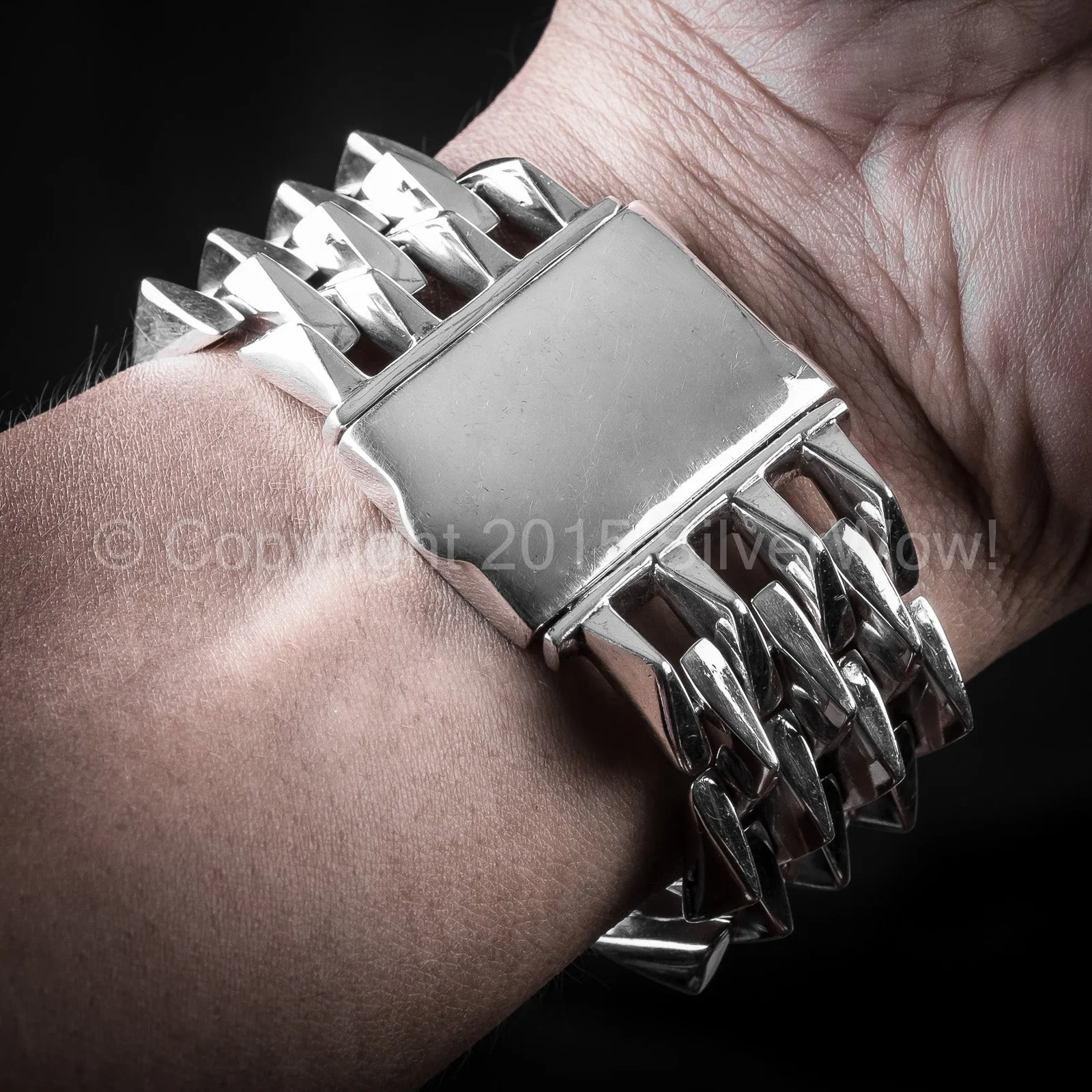 Mens Heavy SPIKE Bracelet