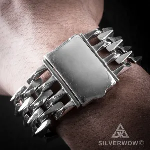 Mens Heavy SPIKE Bracelet