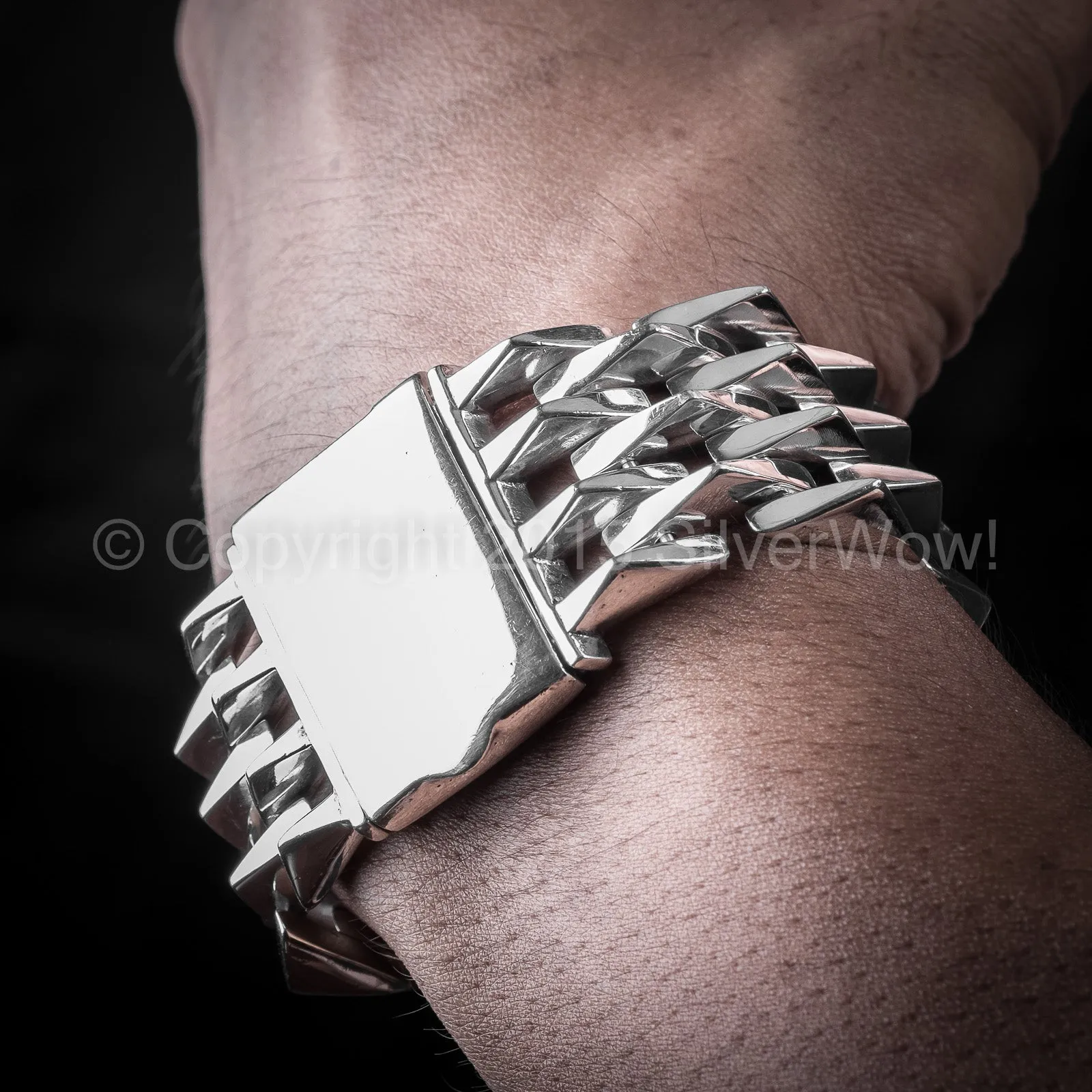 Mens Heavy SPIKE Bracelet