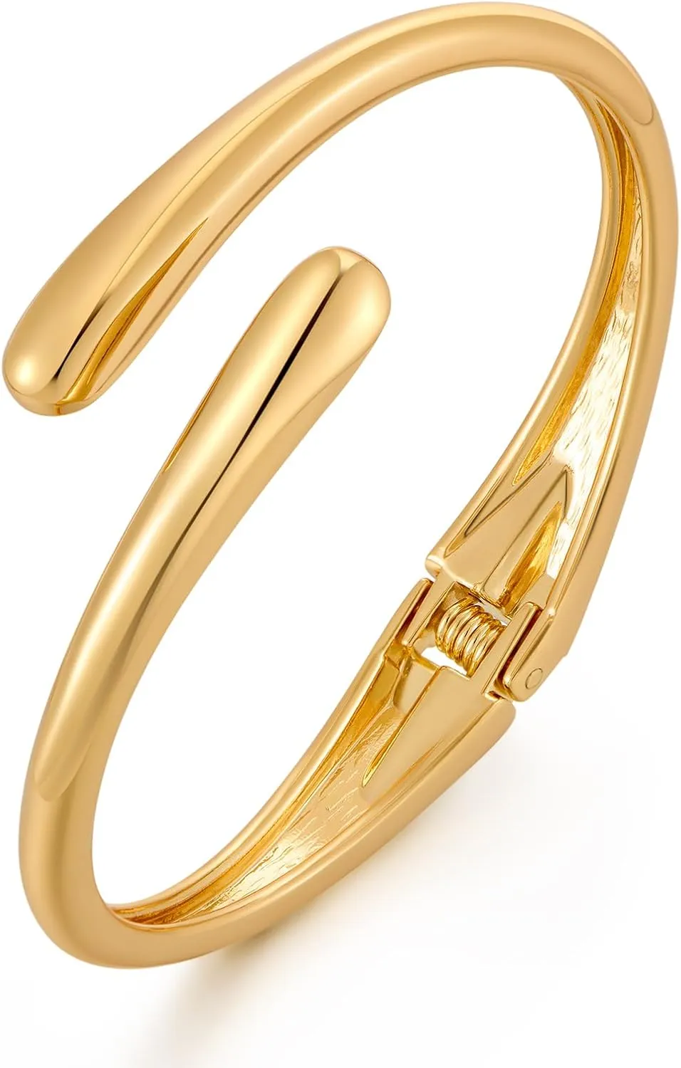 MUYAN Trendy Hinged Bangle Bracelet for Women Chunky Statement Cuff Bracelet Fashion Jewelry