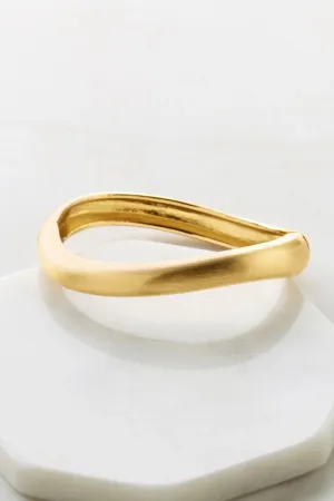 Nara Brushed Bracelet | Gold