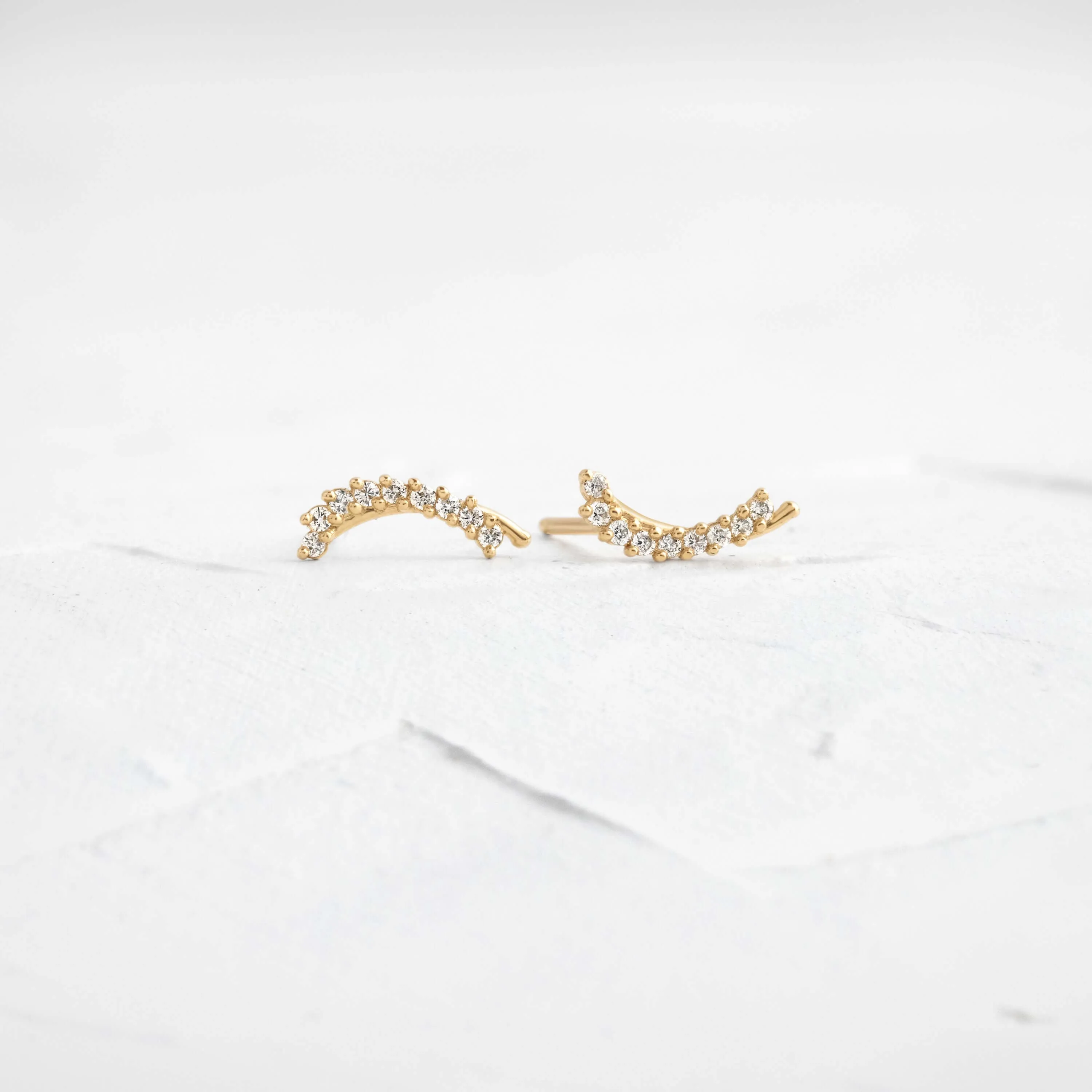 Overlap Curve Studs - In Stock