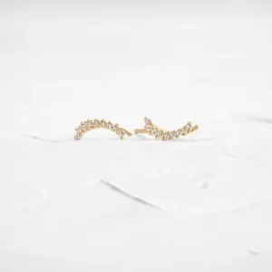 Overlap Curve Studs - In Stock