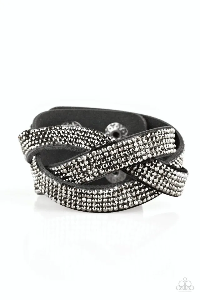 Paparazzi Bracelet ~ Nice Girls Finish Last - Black
