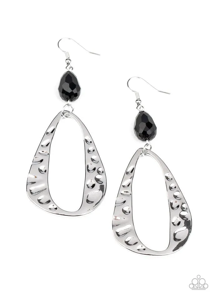 Paparazzi Earring ~ Enhanced Elegance - Black