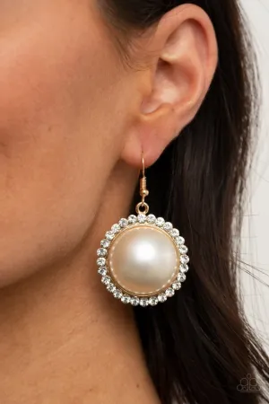 Paparazzi Earring ~ Esteemed Elegance - Gold