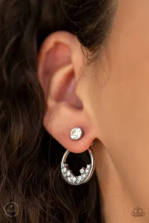 Paparazzi Earring ~ Rich Blitz - White