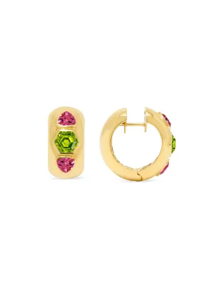 Peridot Dealbreaker Hoops