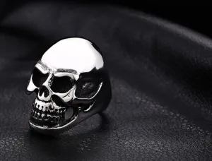 Plain Smooth Skull Ring