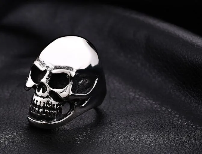 Plain Smooth Skull Ring
