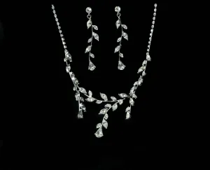 Rhinestone Vine Jewelry Set