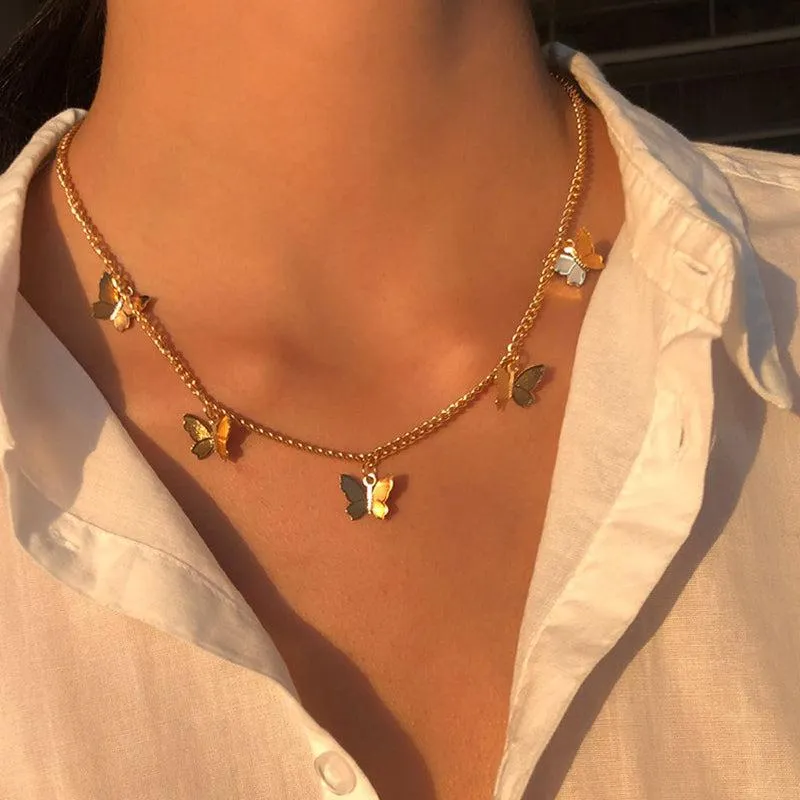 Serenity Wings Multilayer Butterfly Necklace