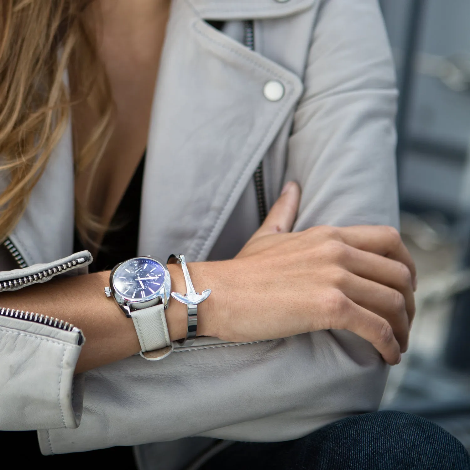 Silver | Anchor Cuff