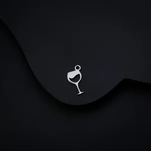 Silver Charm: Wine Glass