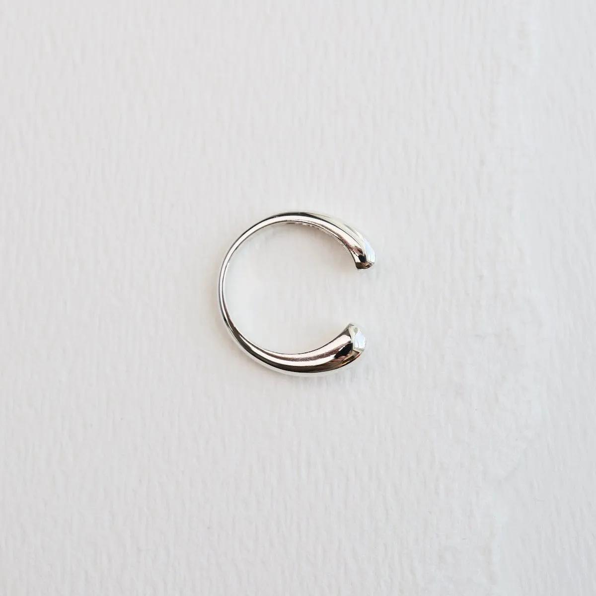 Smooth Silver Open Band
