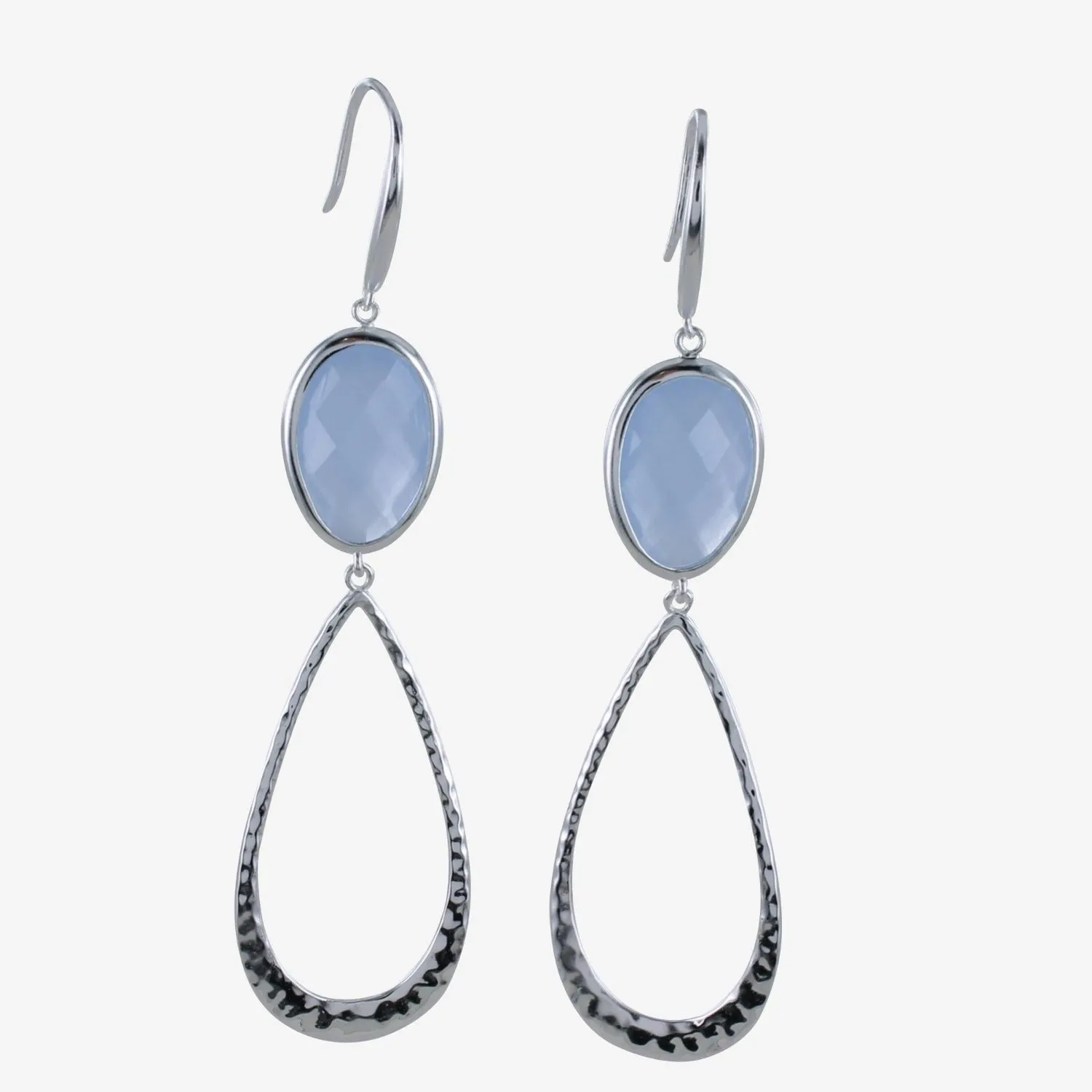 Sterling Silver Candy Stone Drop Earring