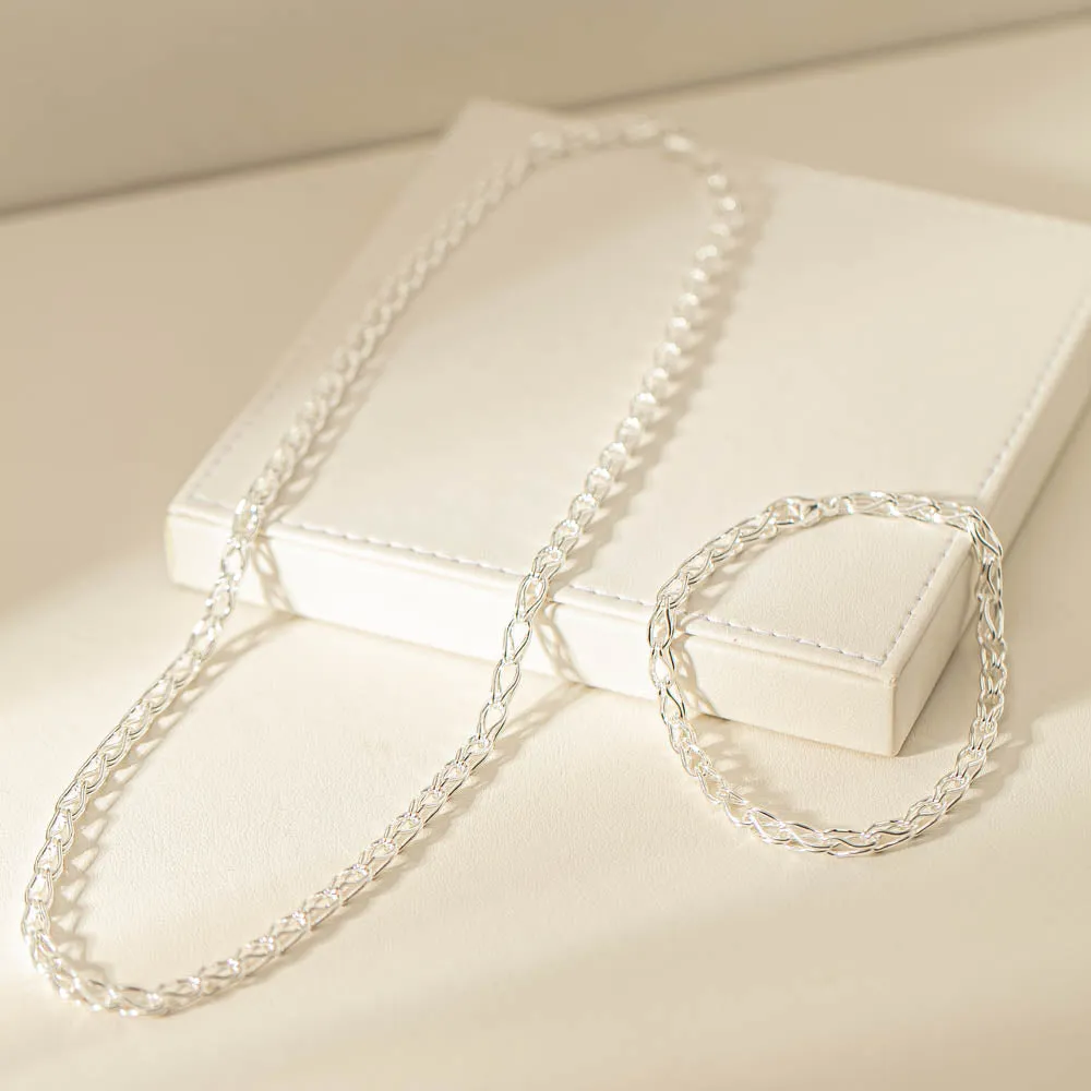 Sterling Silver Wishbone Chain