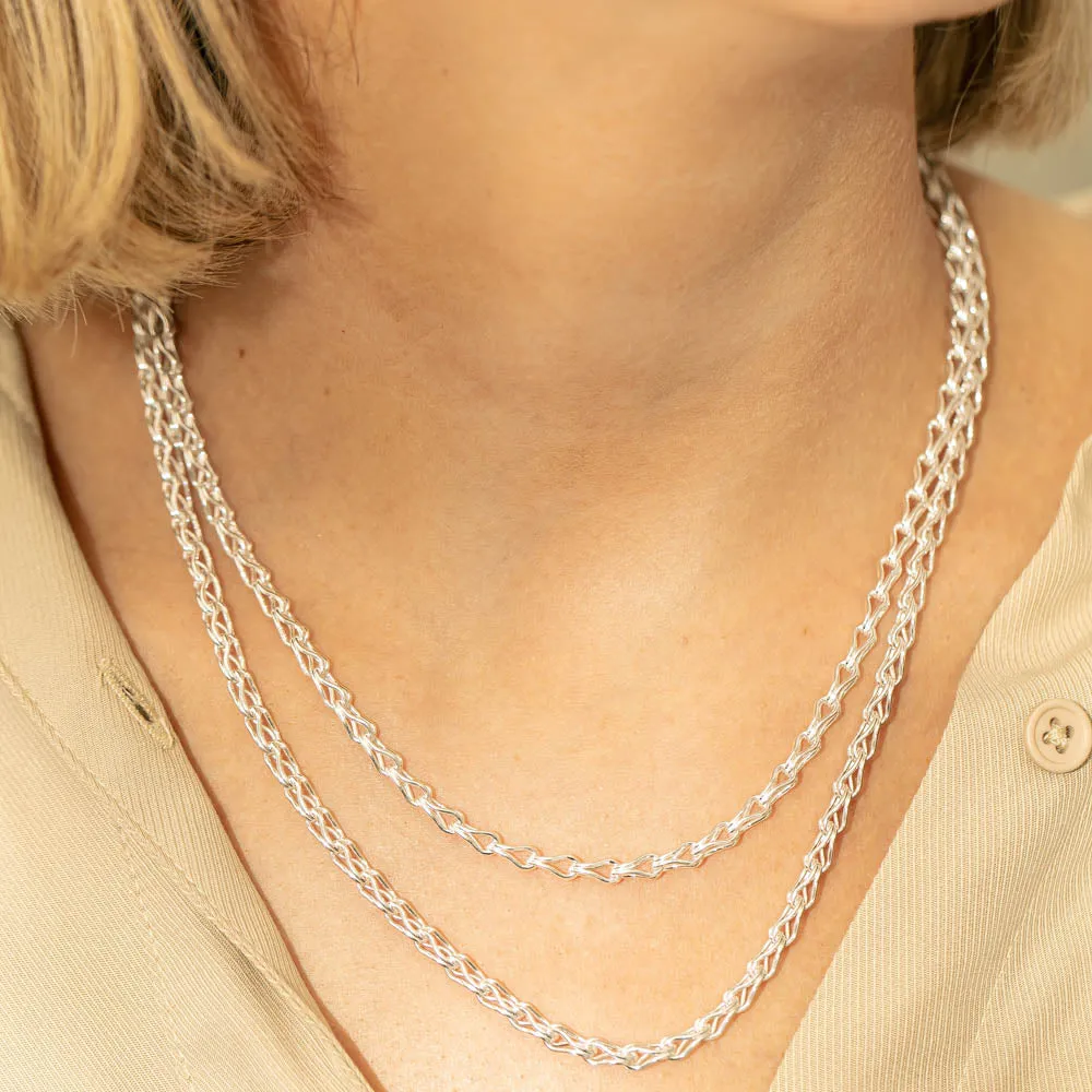 Sterling Silver Wishbone Chain