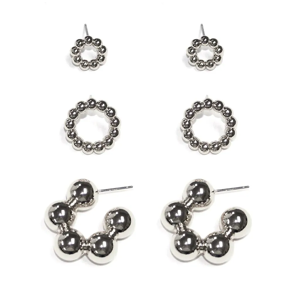 TE10547 Funky Bubble Earring Set