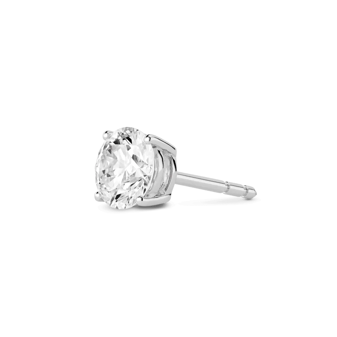 The Round Brilliant Solitaire Stud