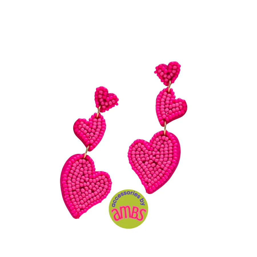 Three of Hearts Earrings