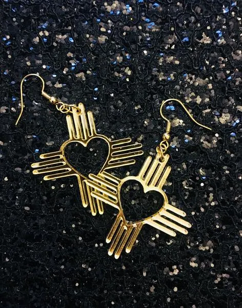 Zia Heart Earrings 1.5