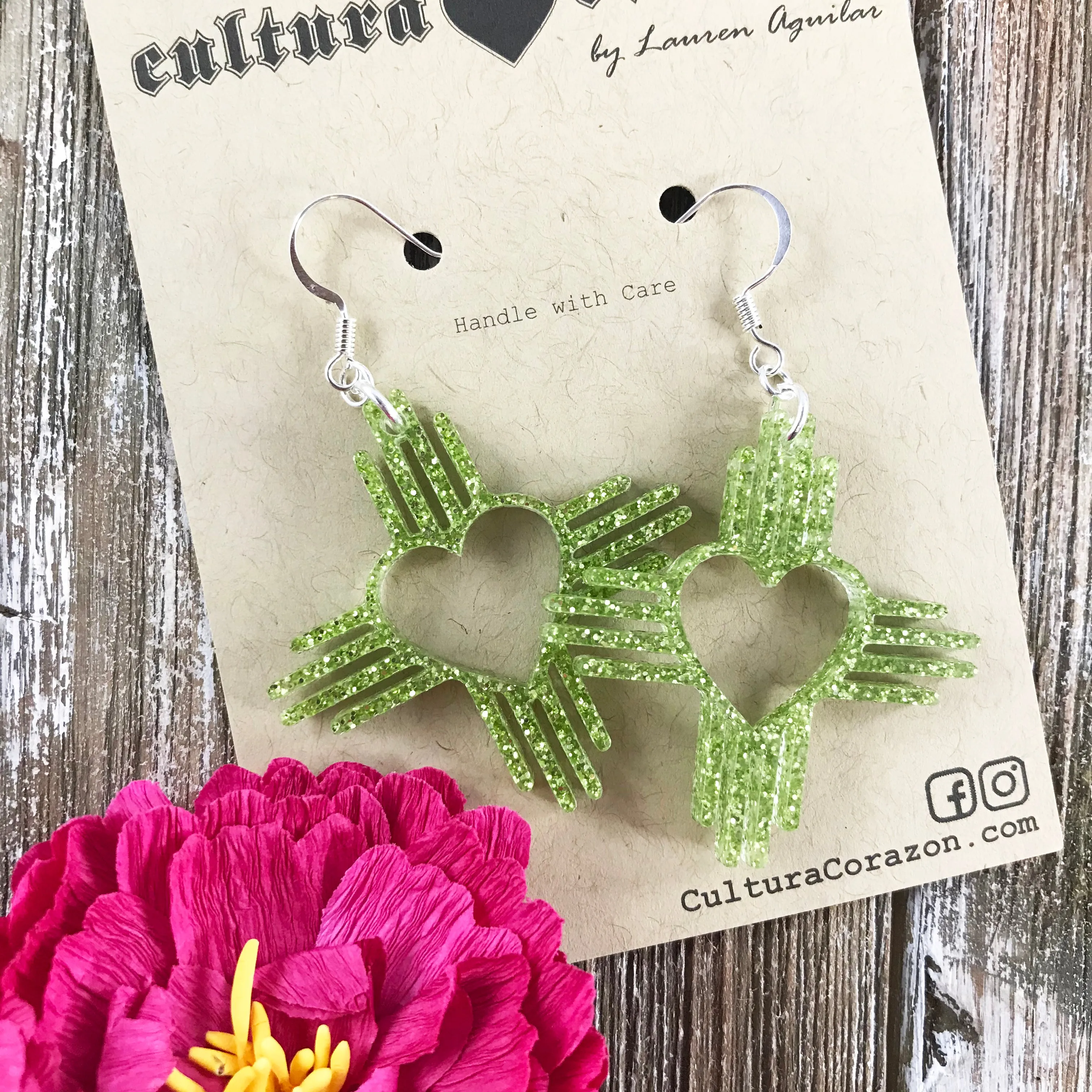 Zia Heart Earrings 1.5